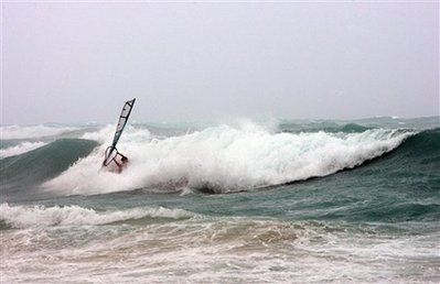 Hurricane Bill spinning past New England shores in US