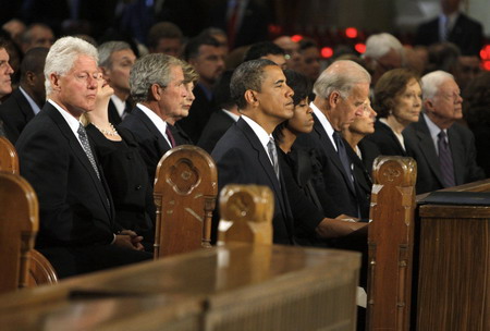 Kennedy carried to Arlington, laid beside brothers