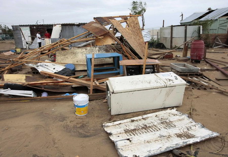 Hurricane ravaged towns in Mexico