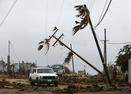 Hurricane ravaged towns in Mexico