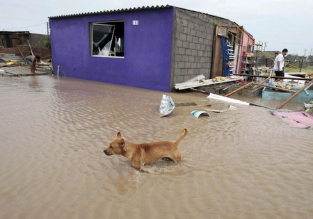 Hurricane ravaged towns in Mexico