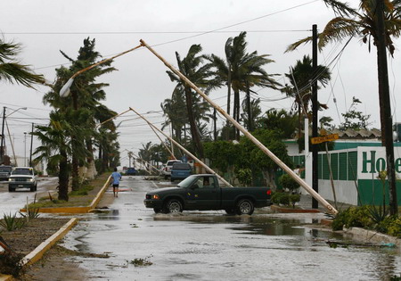 Hurricane ravaged towns in Mexico