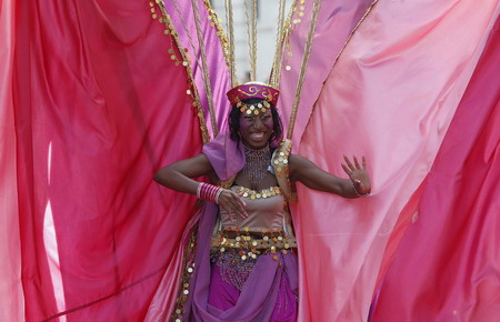 Annual Notting Hill Carnival parade in west London