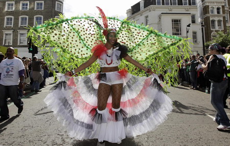 Annual Notting Hill Carnival parade in west London