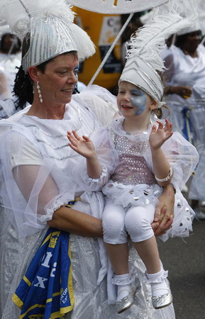 Annual Notting Hill Carnival parade in west London