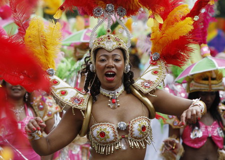 Annual Notting Hill Carnival parade in west London