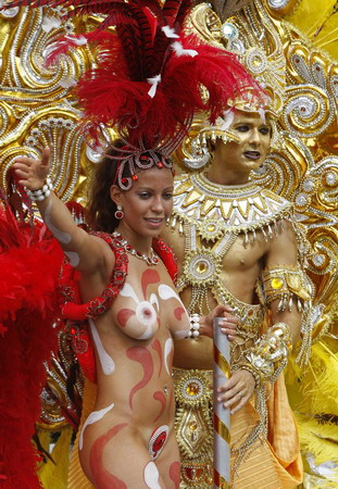 Annual Notting Hill Carnival parade in west London