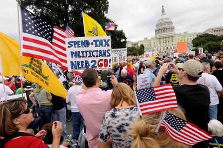 Thousands of downtown DC protesters blast Obama