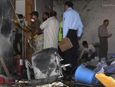 Pakistan blames Taliban for UN blast