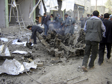 kabul blast kills 7 civilians, wounds 45 - police