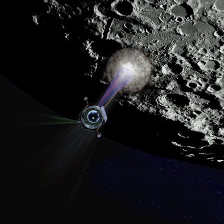 NASA probes give moon a double smack