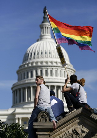 Tens of thousands rally for gay rights in DC