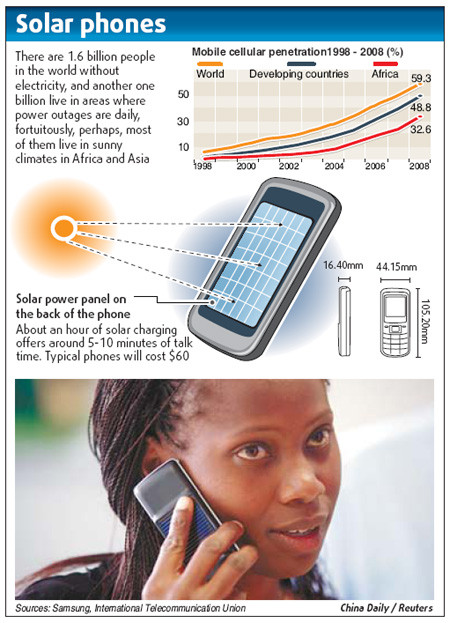 Solar phones bring sunshine to businesses in Africa