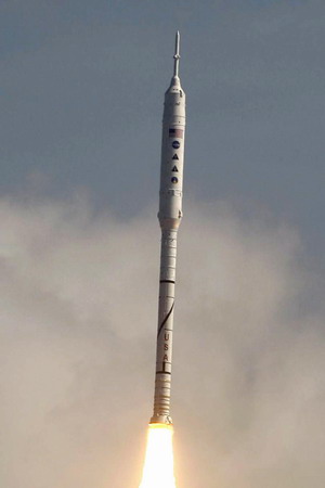 NASA's new moon rocket makes first test flight