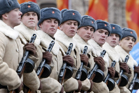 Military parade in Moscow in memory of WWII