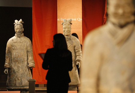 Terracotta warriors on display in US