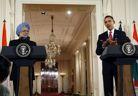 Obama hails US-India ties amid talks with Singh