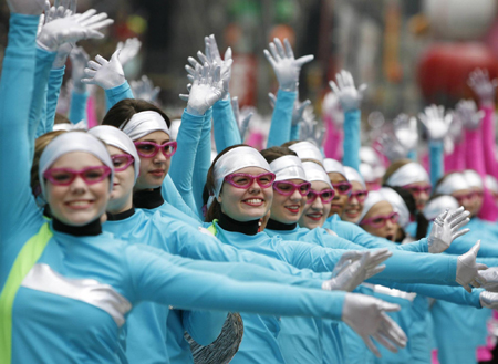 Macy's Thanksgiving day parade in New York