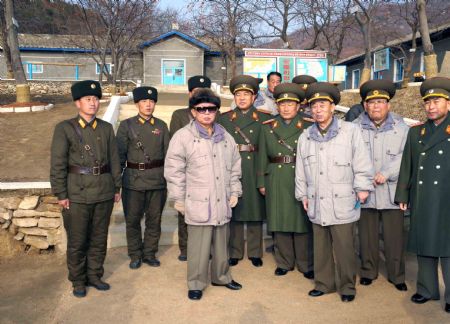 DPRK's top leader inspects Korean People's army unit 109