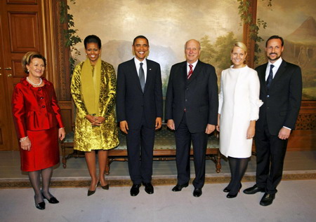 Obama receives the Nobel Peace Prize in Norway