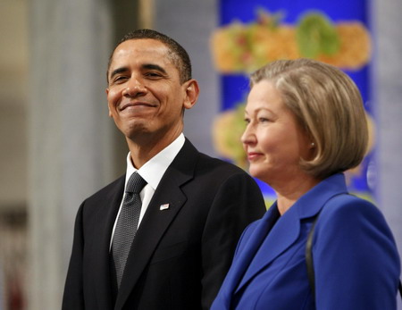 Obama receives the Nobel Peace Prize in Norway