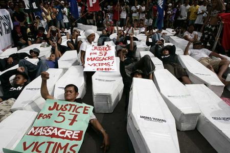 Officials seek release of 57 Philippine hostages