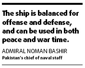 Pakistan's navy chief likes China's military hardware