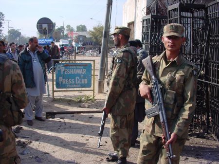 Police say suicide bomber kills 3 in NW Pakistan