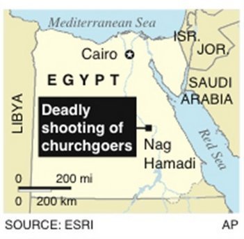 Gunmen kill 7 at Egypt church after Christmas Mass
