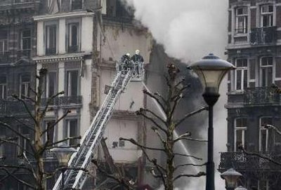 Belgium apartment building collapses after blast