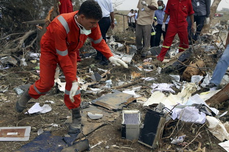 Plane with 104 crashes in Libya; boy the only survivor
