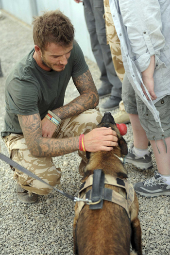 David Beckham buoys British troops in Afghanistan