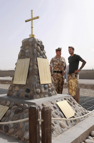 David Beckham buoys British troops in Afghanistan