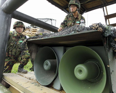 DPRK vows to fire at ROK's propaganda broadcast