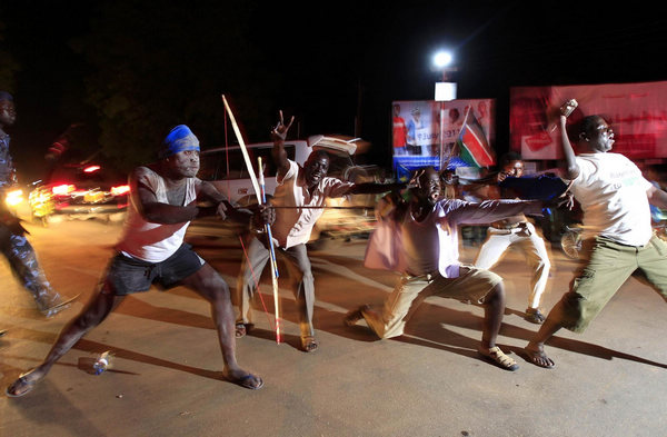 S Sudan marks independence with drums, fireworks