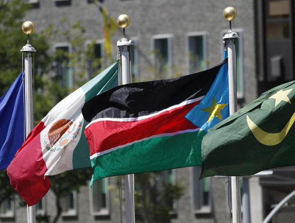 UN welcomes South Sudan as its 193rd member