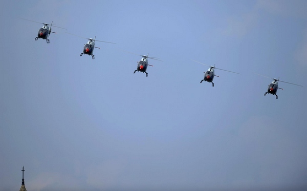 Aerobatic patrol of Spanish Air Force