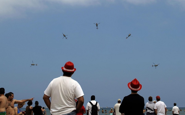 Aerobatic patrol of Spanish Air Force