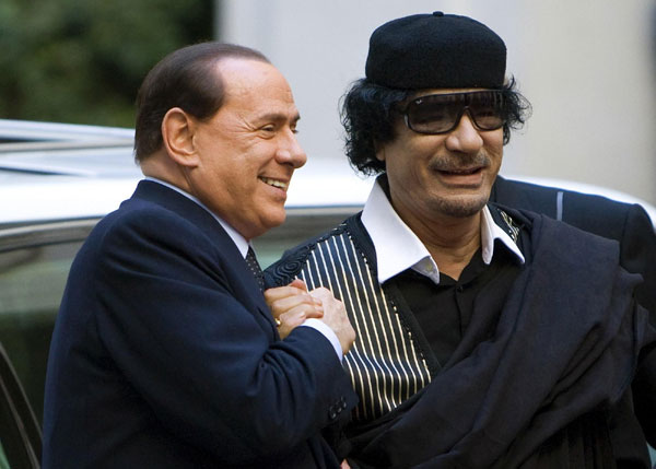 Gadhafi with world leaders