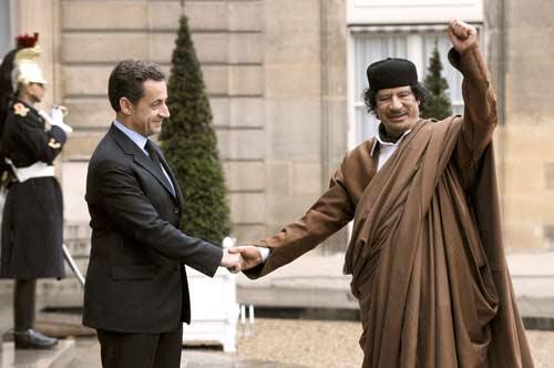 Gadhafi with world leaders