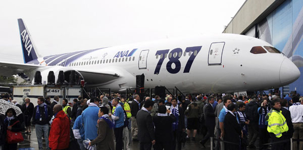 Gleeful Boeing hands first 787 to Japan's ANA