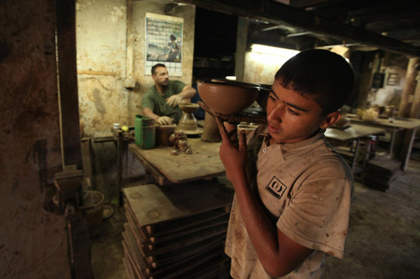 Pottery workshop in Gaza