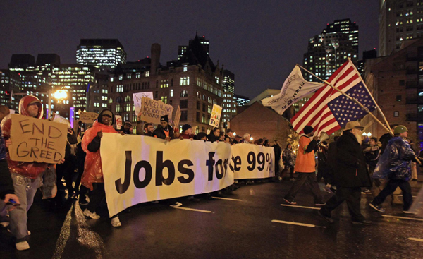 Occupy protesters join Action day in Chicago