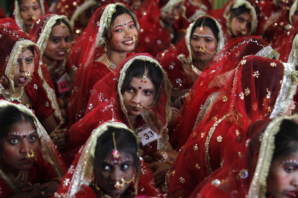 Mass marriage ceremony in India