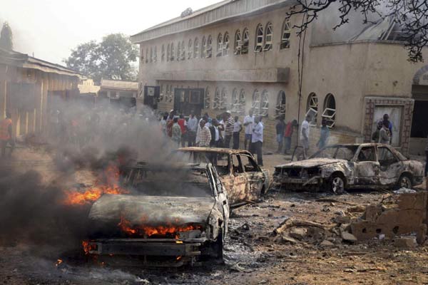 39 killed in 5 bomb blasts in Nigeria