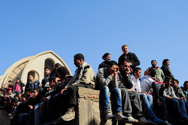 Egyptian Christian Copts mourn late Pope