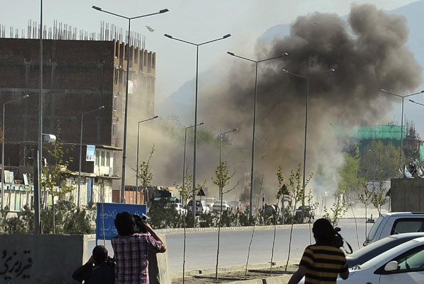 Taliban massive attacks in Kabul kill 8, wounds 46