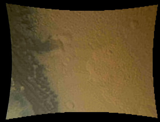 Curiosity sends home first color photo