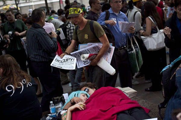 Occupy Wall Street marks anniversary with protest