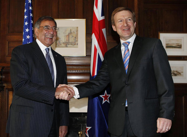 Panetta visits New Zealand